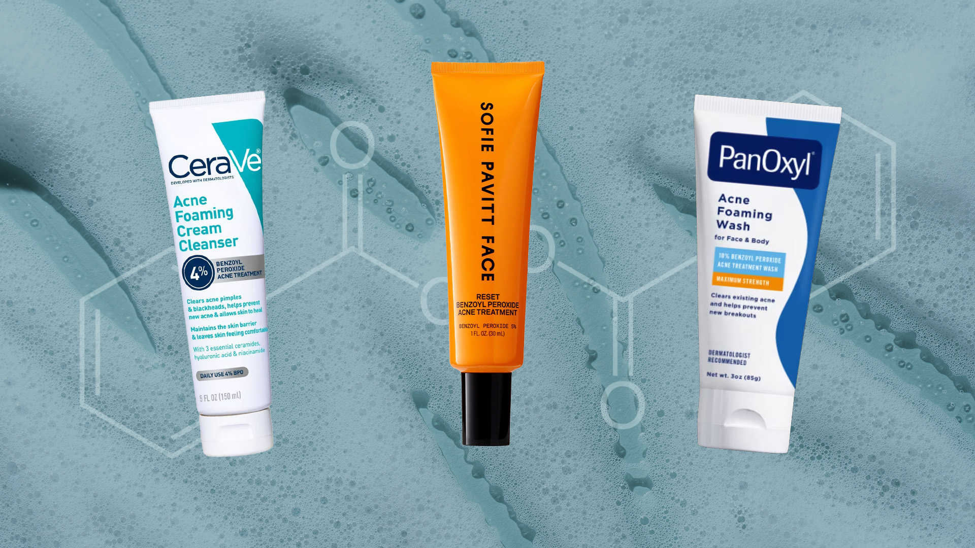 Benzoyl peroxide collage
