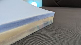 The different foam layers used in the Eva Premium Adapt Mattress