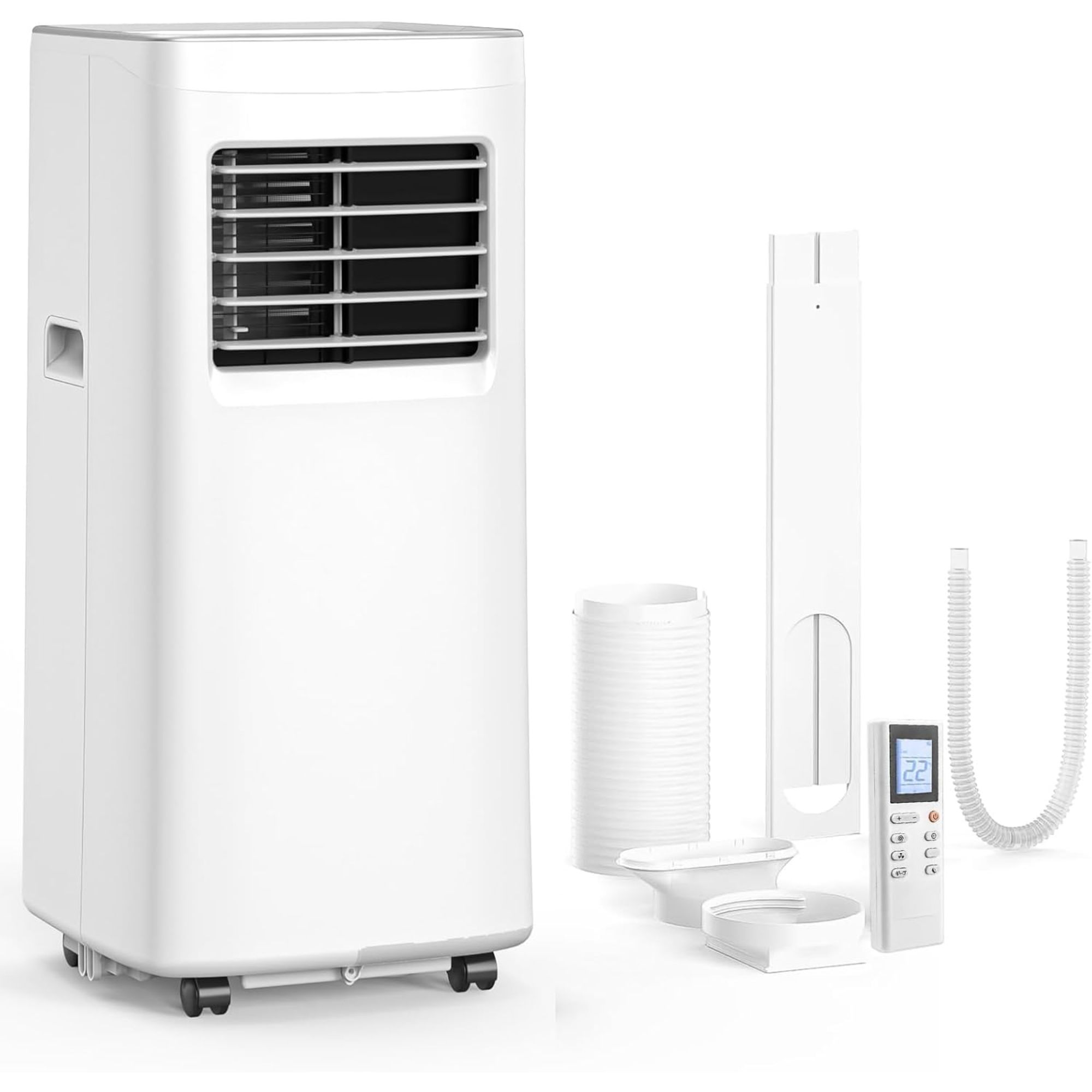White portable air conditioner unit