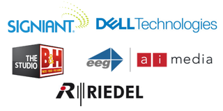 The sponsors for the 2023 Media Technology Summit.