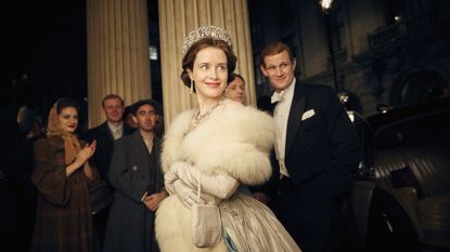 Queen Elizabeth portrayed as a young woman in 'The Crown'