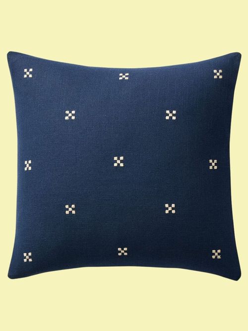 Stitched Ditsy Geo Pillow Cover