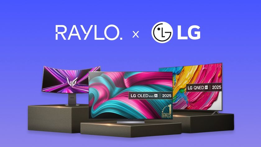 LG and Raylo partnership showing off LG products on stands