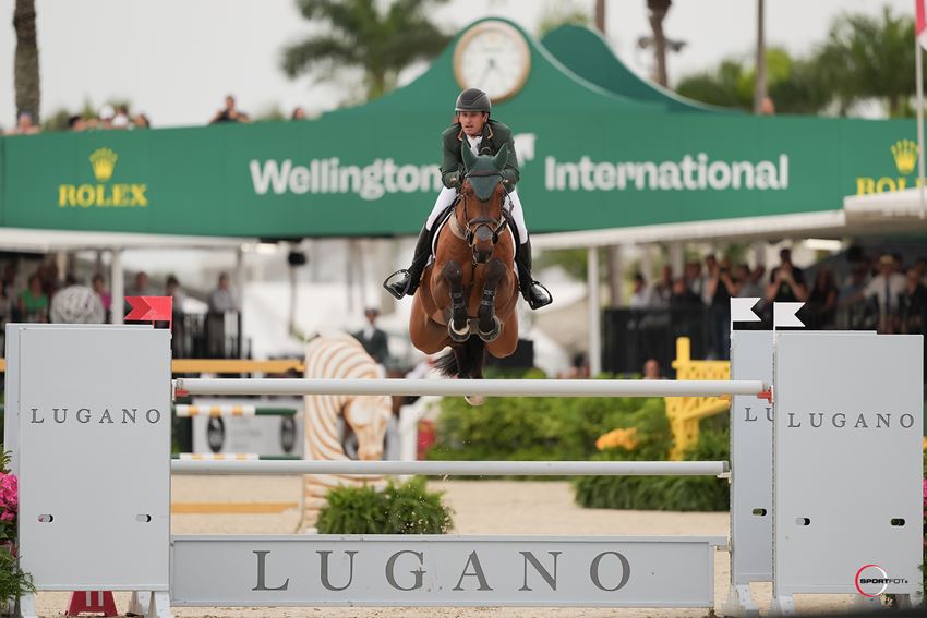 Showjumping news: Darragh Kenny and Eddy Blue in action for Ireland in the WEF Nations Cup.