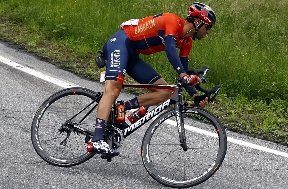 Vincenzo Nibali (Bahrain-Merida) during stage 16 at the Giro d'Italia