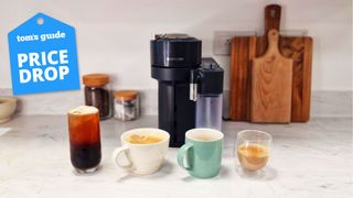 Nespresso Vertuo Lattissima deal next to four drinks