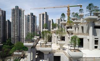 1000 Trees in Shanghai designed by Thomas Heatherwick