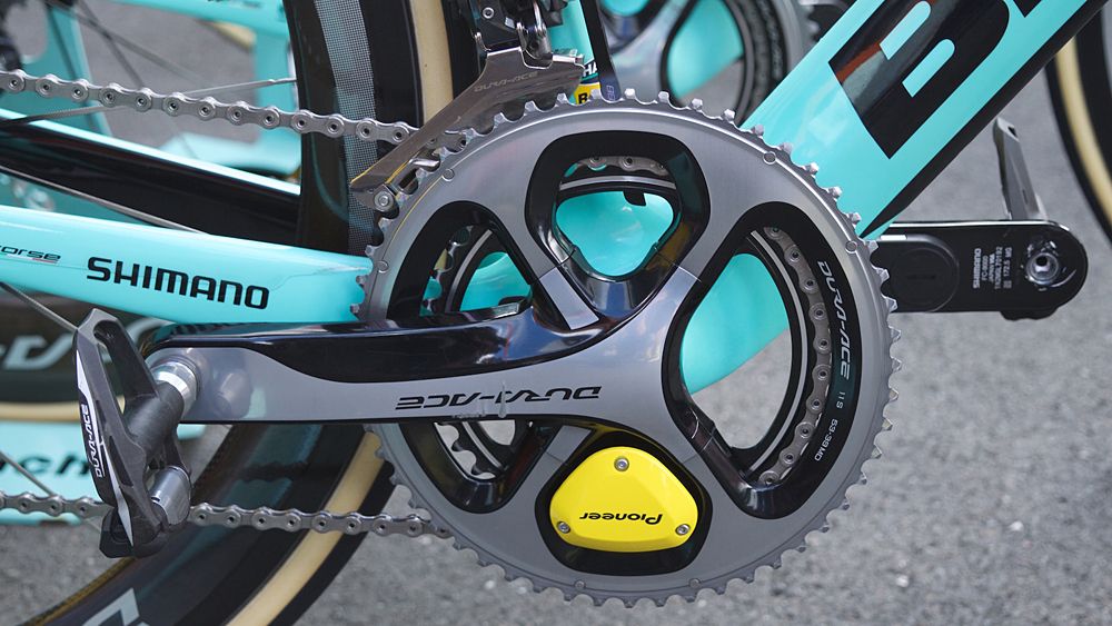George Bennett's Bianchi Oltre XR4 - Cranks and front chainrings