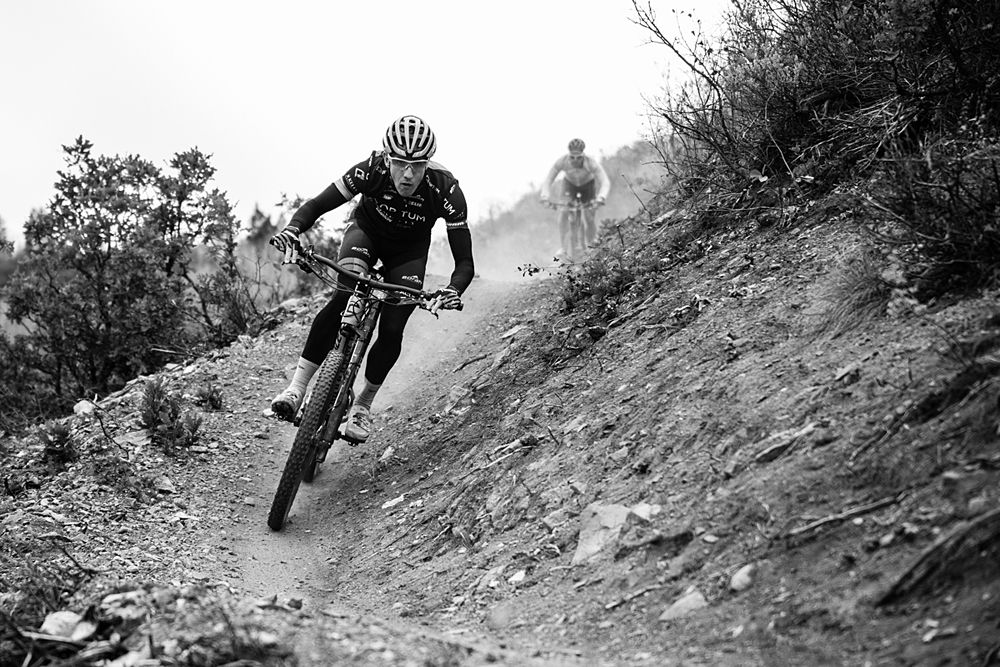 Cannondale Pro Cycling's new recruit mountain biking at the team training camp in Aspen