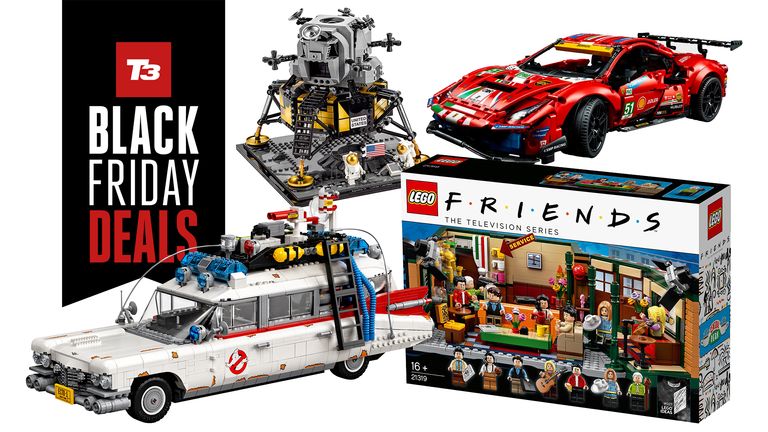 Multiple Lego sets with sign saying Black Friday deals