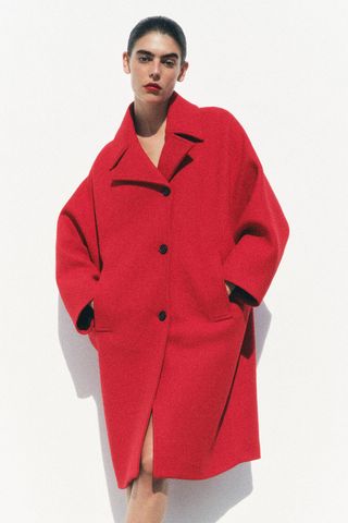 Zara red coat