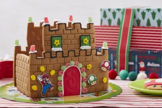 Wilton Build-it-Yourself Super Mario by Nintendo Gingerbread Castle Decorating Kit