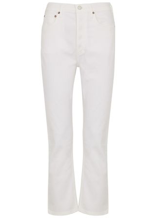 Riley Cropped Straight-Leg Jeans