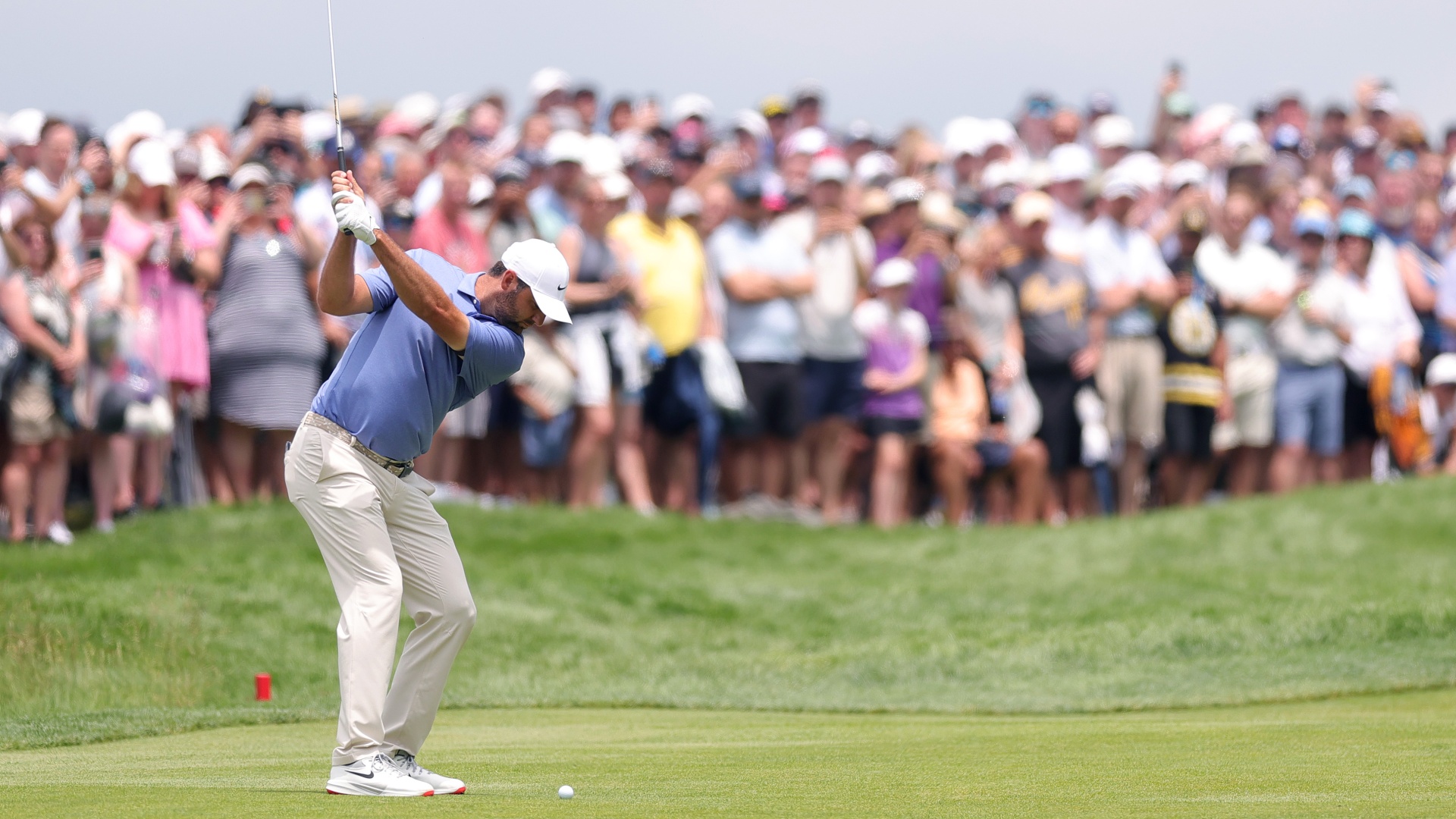 Scottie Scheffler in action at the 2025 US Open