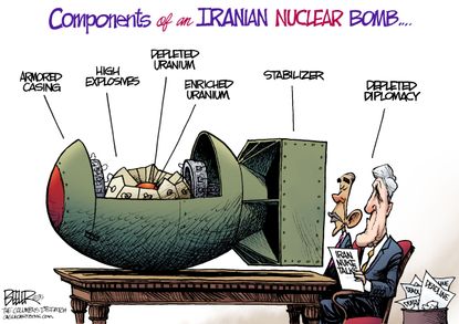 Obama cartoon World Iran Nuclear Deal