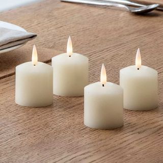 LED votive candles set of 4