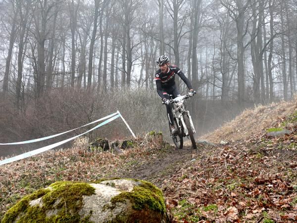 Rasmus Jessing (Team T-bikes) rides to fourth place in the men's race