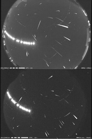 Perseid meteors seen by NASA All-Sky Cameras