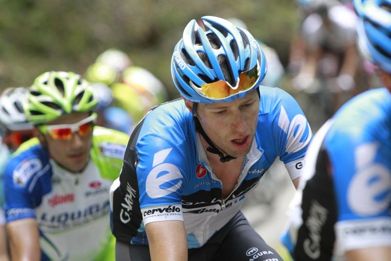 2012 Giro d'Italia winner Ryder Hesjedal on the Mortirolo