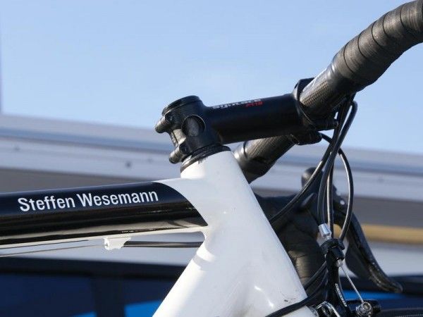 Even the stem is German on Wesemann's machine.
