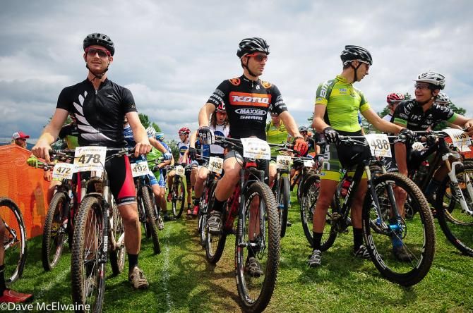 The Pro Men staging an international field at the Catamount Classic short track