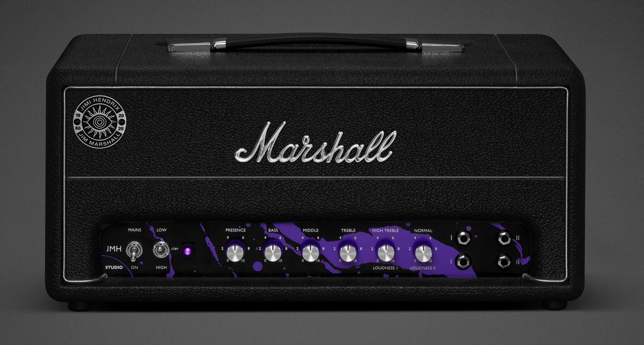Marshall's 60th Anniversary Jimi Hendrix collection is expanded with a special edition Studio Vintage head and cab, plus Emberton III speaker and Royal V headphones.