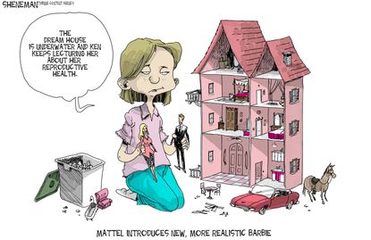 Editorial Cartoon U.S. New Barbies