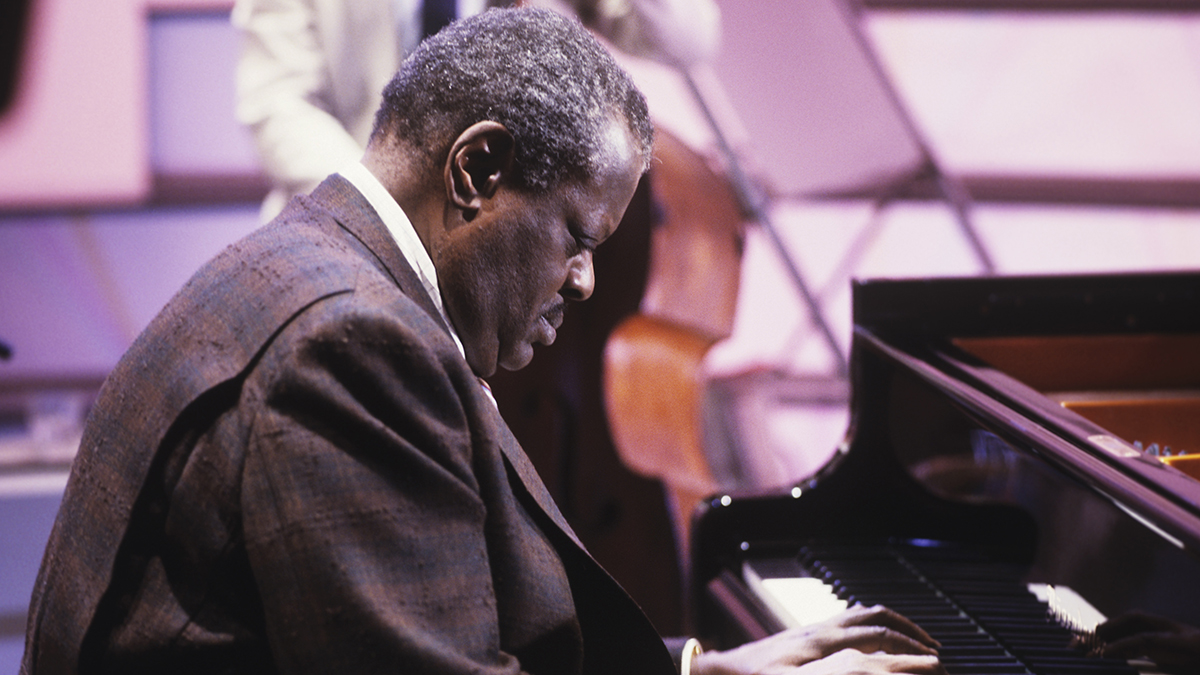 UNITED KINGDOM - MARCH 01: Oscar Peterson performs on a television show filmed in London, England in March 1984. (Photo by David Redfern/Redferns)