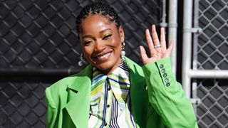 Keke Palmer is seen at 'Jimmy Kimmel Live!' on March 16, 2022 in Los Angeles, California
