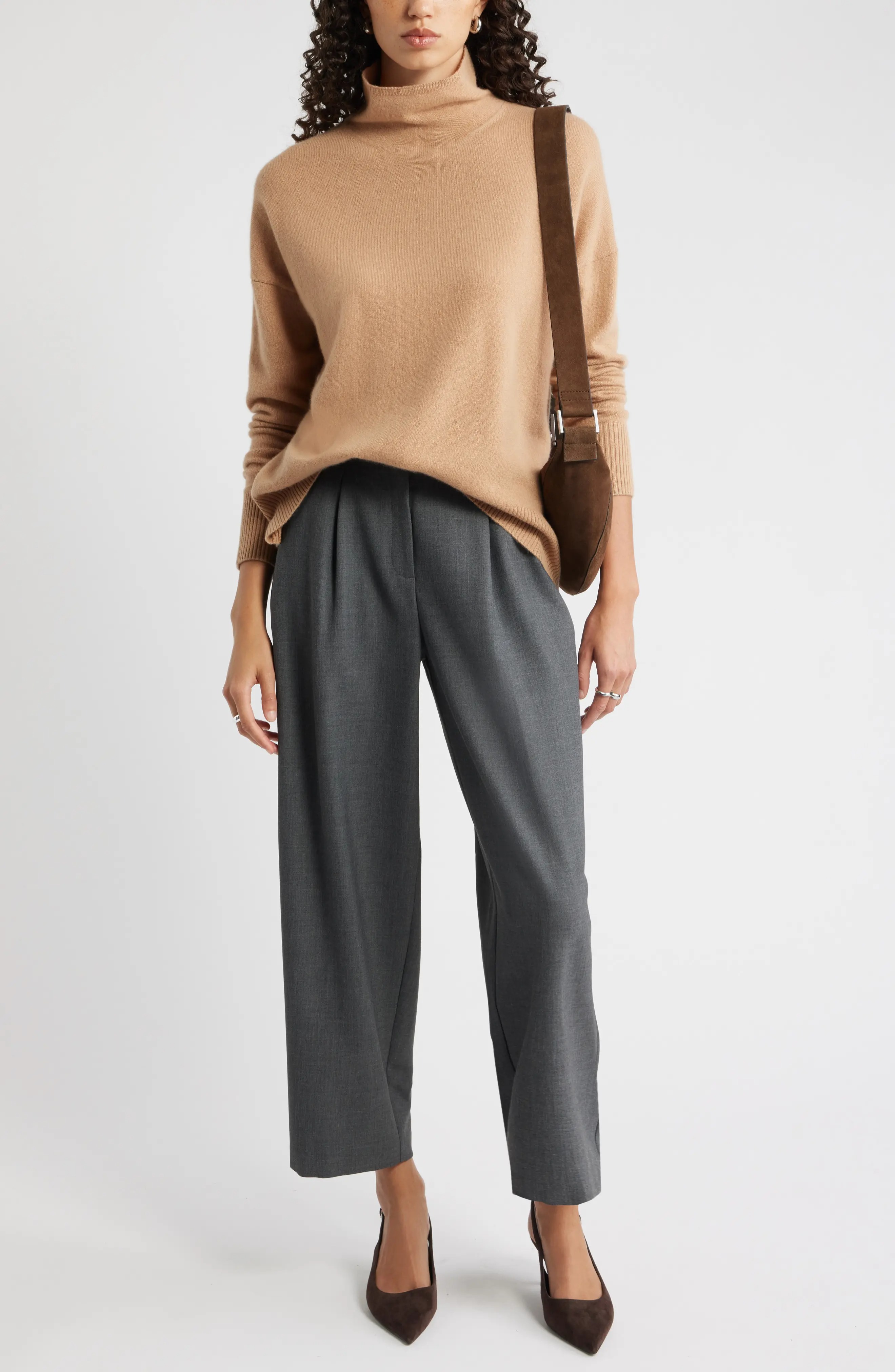 Nordstrom, Oversize Cashmere Turtleneck Sweater