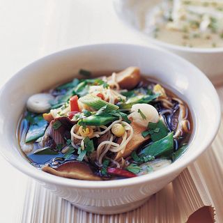 Chicken and Shiitake Mushroom Noodle Soup