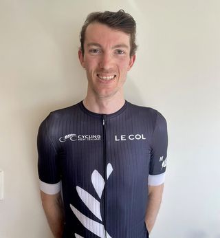 Ollie Jones of New Zealand in his Le Col New Zealand national jersey