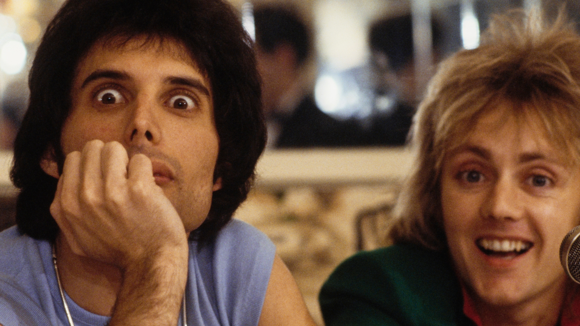 Freddie Mercury and Roger Taylor, November 1978