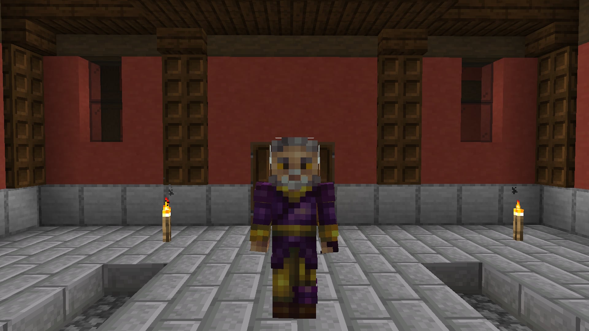Minecraft skins - Sheogorath from Oblivion in a city