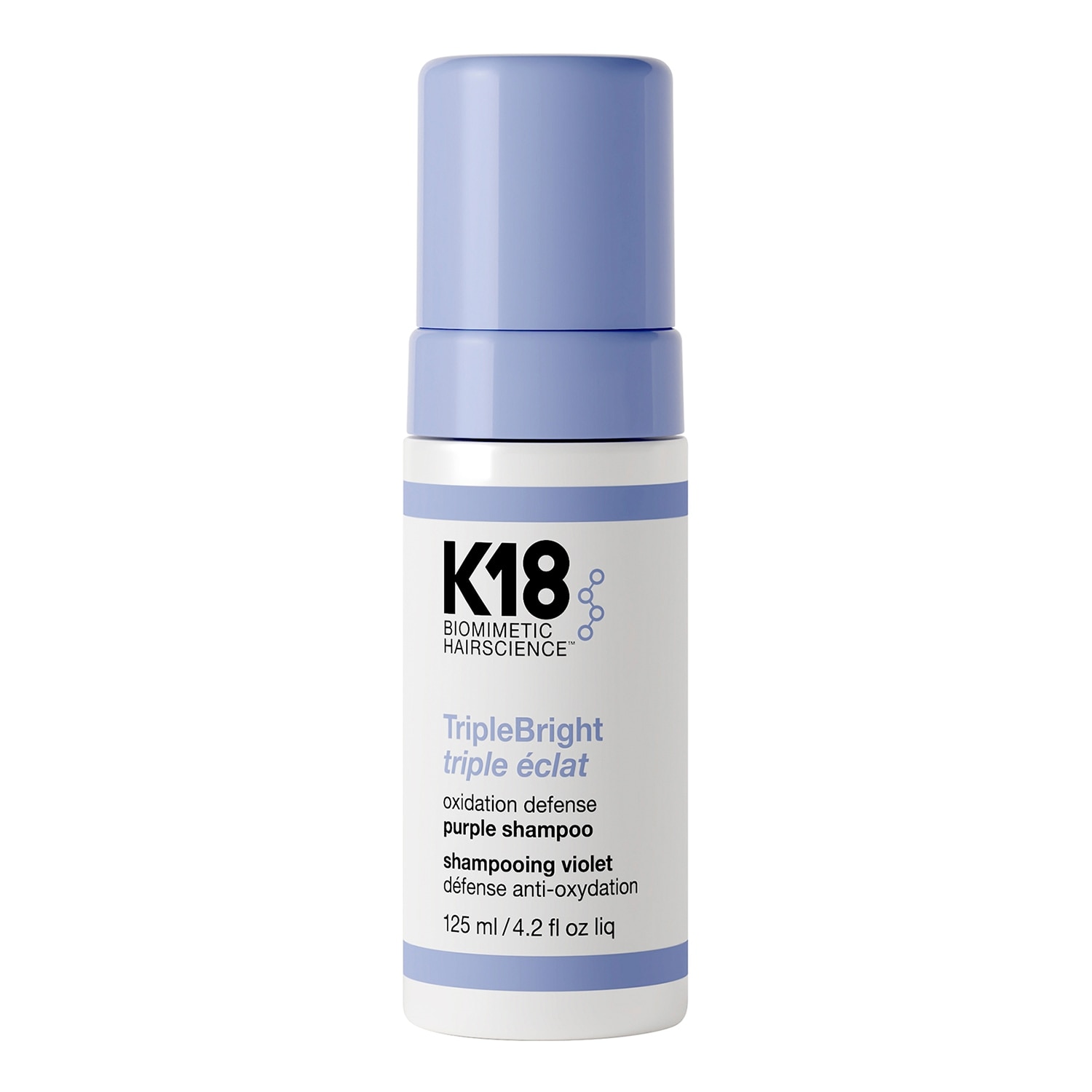 K18 Biomimetic Hairscience Triplebright Oxidation Defense Purple Shampoo 125ml