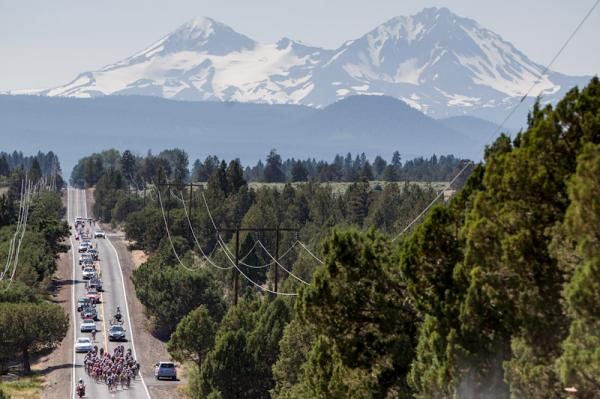 Big mountains along today's course.