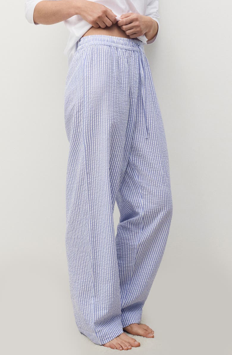 Stripe Cotton Seersucker Pajamas