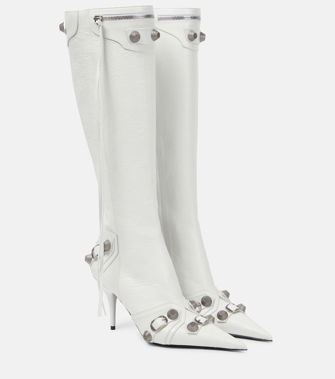 Cagole Leather Knee High Boots