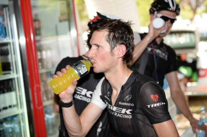 Back in action: Frank Schleck returns from his supsension