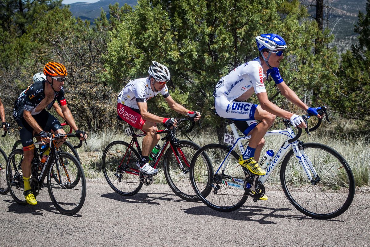 Janez Brajkovic (UnitedHealthcare) in the bunch at Tour of the Gila