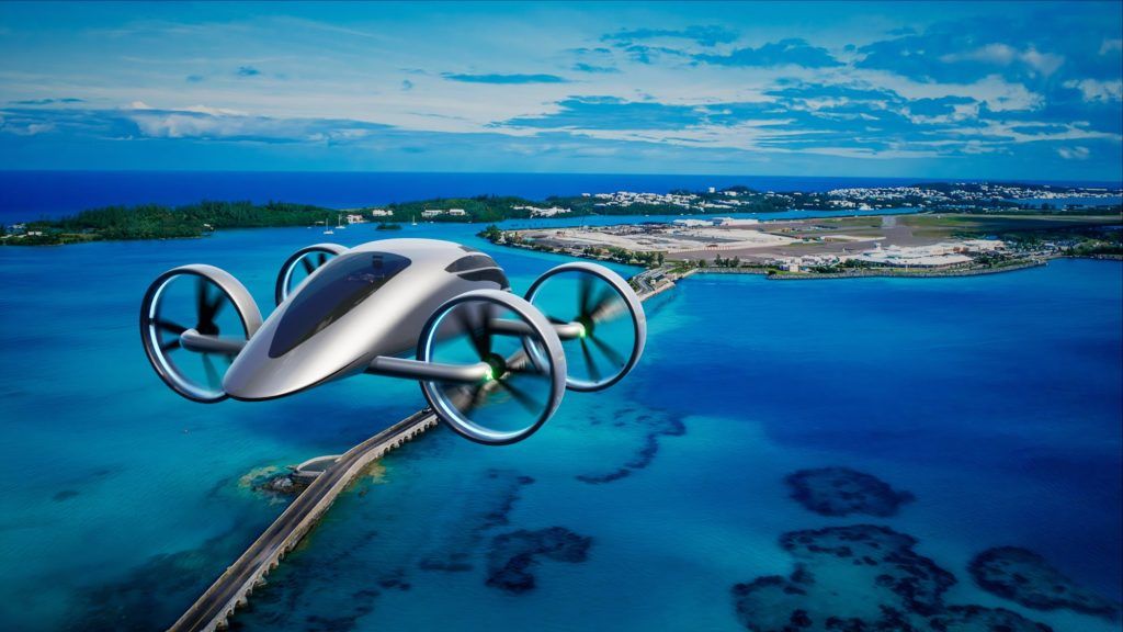 VRCO Xcraft Xp4 eVTOL in flight