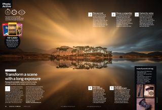 Image showing project 7 of the Photo Active projects section in issue 291 (March 2025) of Digital Camera magazine, explaining how to shoot long-exposure landscape photos