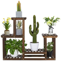 SmileMart 4 Tier Wood Plant Stand Tiered Flower Display Stand | $45.99 $39.99, Walmart