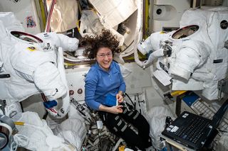 NASA astronaut Christina Koch holds the agency's current record for the single longest spaceflight by a woman. As an astronaut, she is also working to inspire the next generation of explorers. 