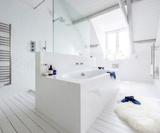 luxury white bathroom