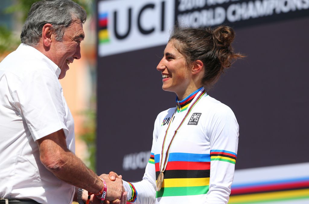 Eddy Merckx with Elisa Balsamo (Italy)