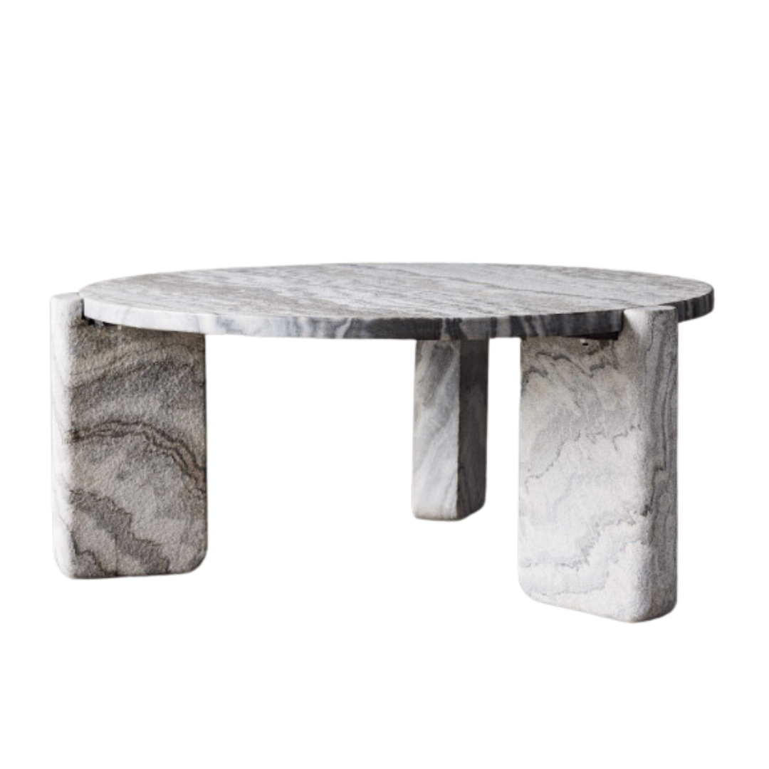 gray marble coffee table