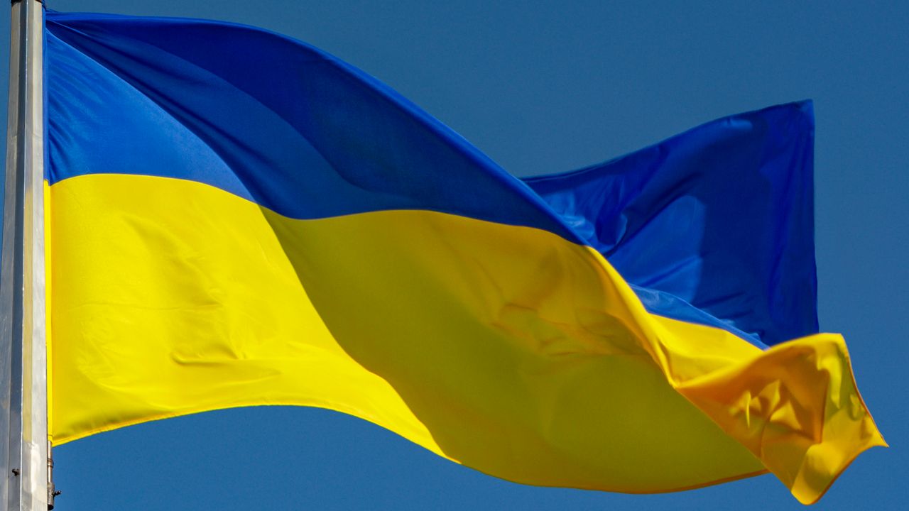 The flag of Ukraine