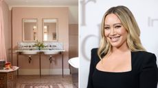 pink bathroom / Hillary Duff