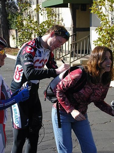 Christian M&uuml;ller mingles with the crowd